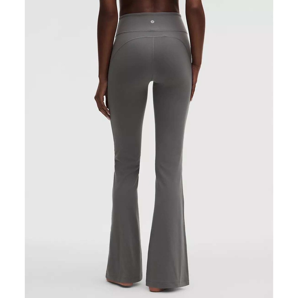 Lululemon‎ Groove Super High Rise Flared Pant Nulu Grey Size 12 LW5EZ9S - Picture 2 of 13